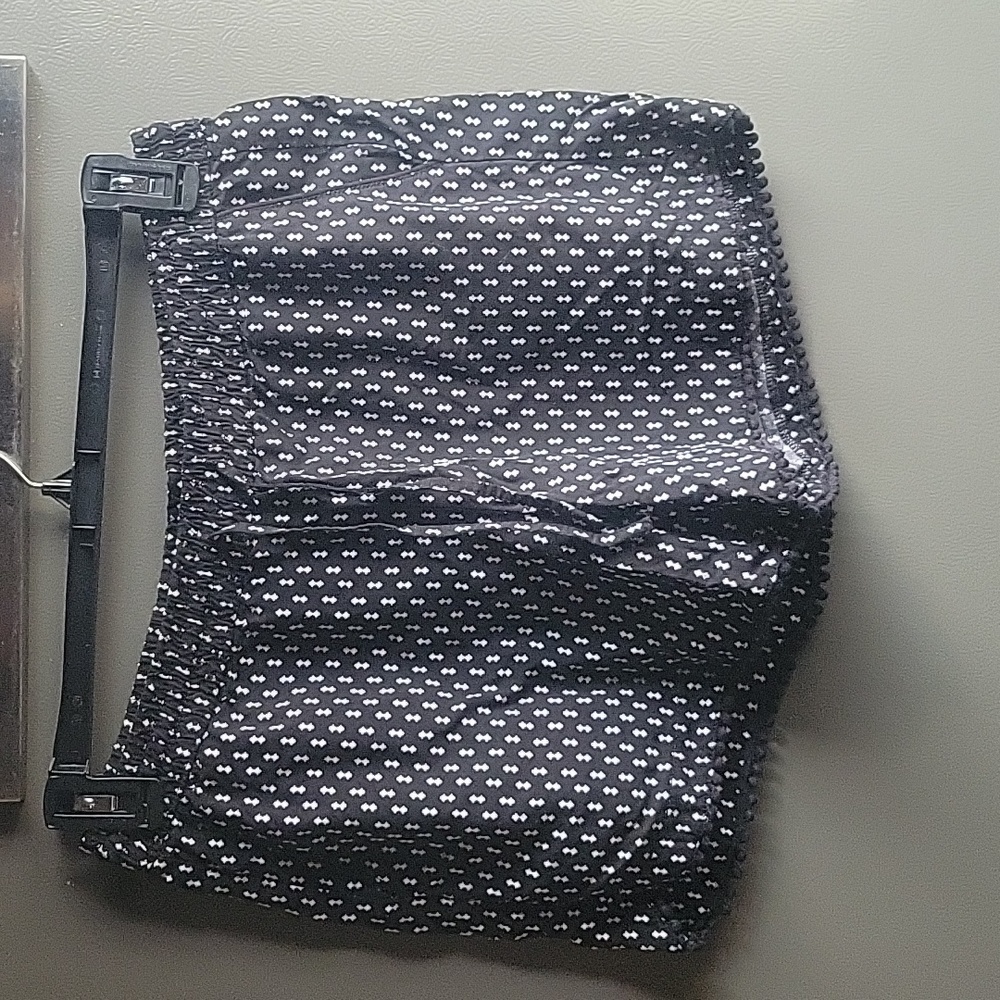 A.n.a black and white shorts with drawstring waist. Size M